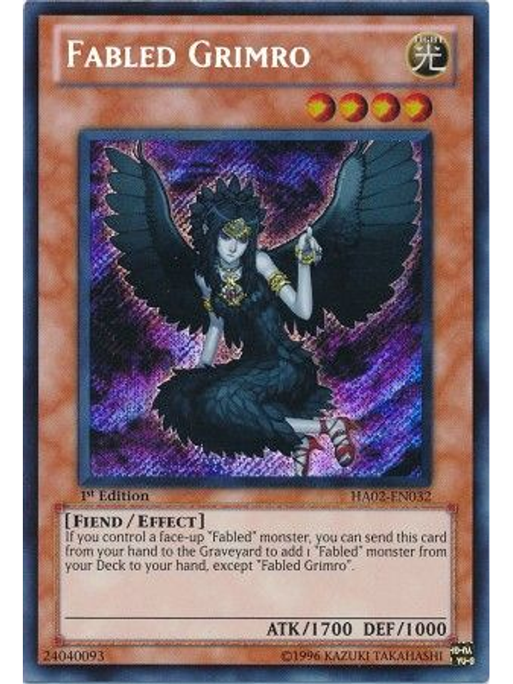 Fabled Grimro - HA02-EN032 - Secret Rare 1st Edition 1