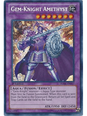 Gem-Knight Amethyst - HA06-EN047 - Secret Rare 1st Edition