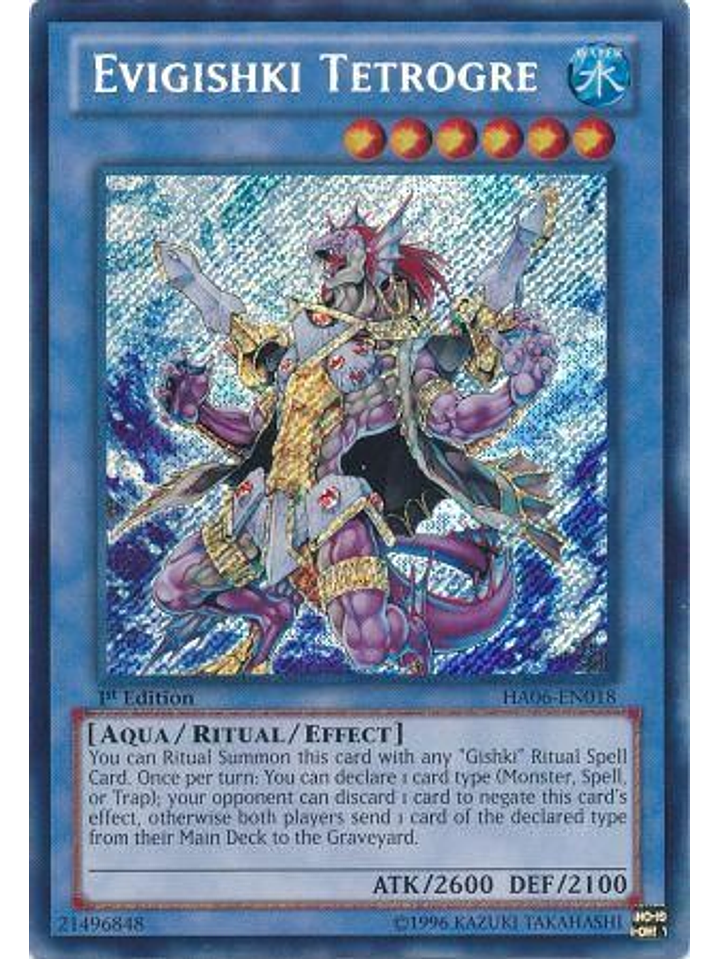 Evigishki Tetrogre - HA06-EN018 - Secret Rare 1st Edition 1