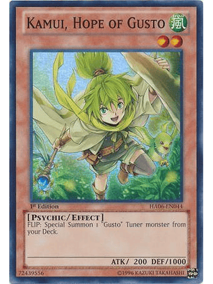 Kamui, Hope of Gusto - HA06-EN044 - Super Rare 1st Edition