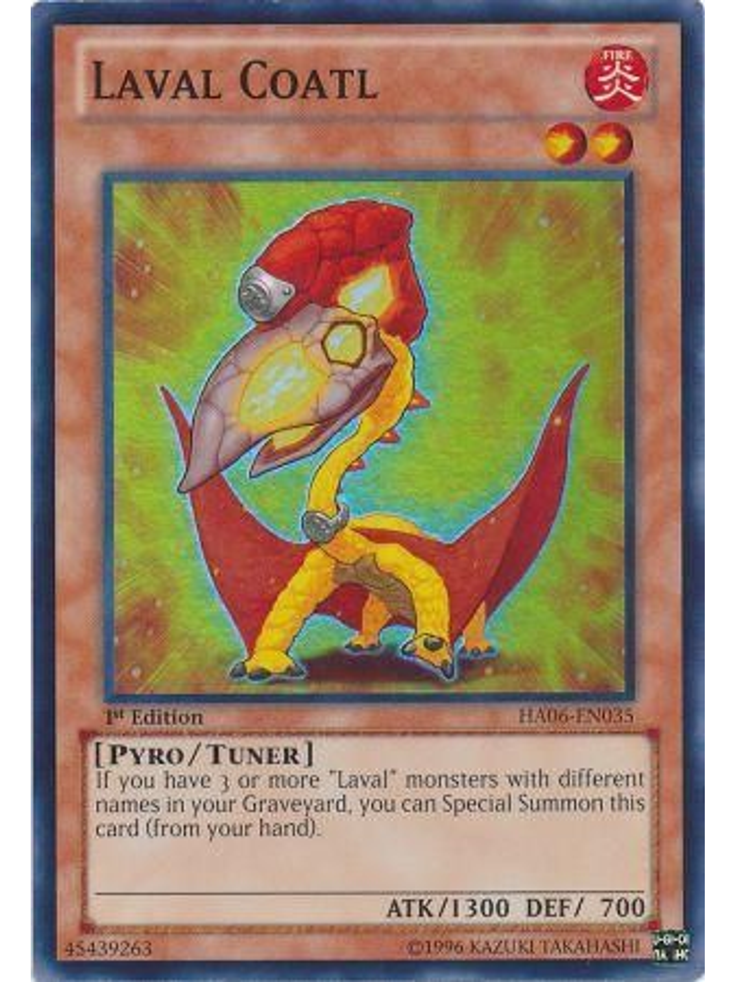 Laval Coatl - HA06-EN035 - Super Rare 1st Edition 1