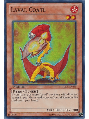Laval Coatl - HA06-EN035 - Super Rare 1st Edition