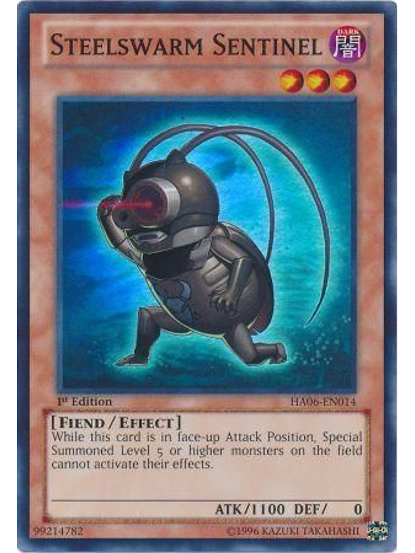 Steelswarm Sentinel - HA06-EN014 - Super Rare 1st Edition 1