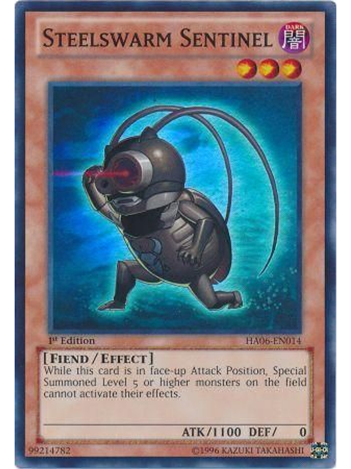 Steelswarm Sentinel - HA06-EN014 - Super Rare 1st Edition 1