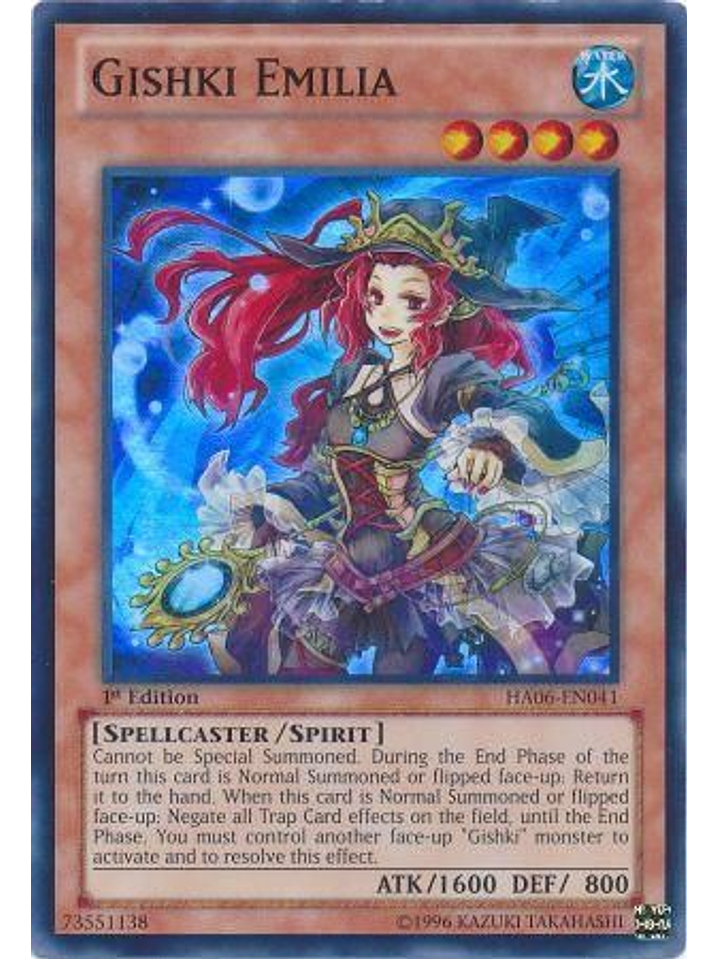 Gishki Emilia - HA06-EN041 - Super Rare 1st Edition 1