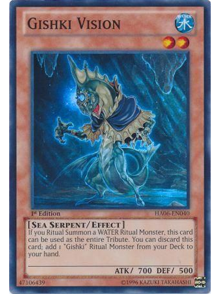 Gishki Vision - HA06-EN040 - Super Rare 1st Edition 1