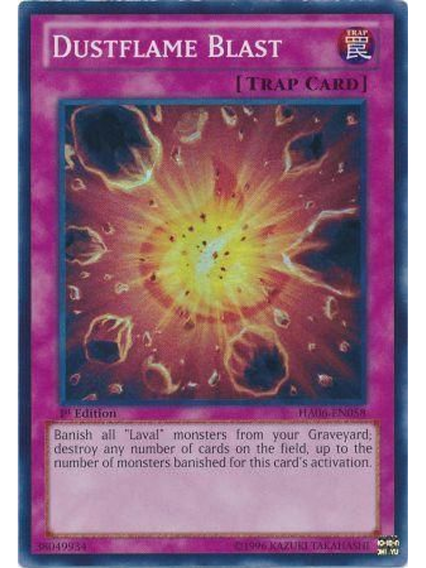 Dustflame Blast - HA06-EN058 - Super Rare 1st Edition 1