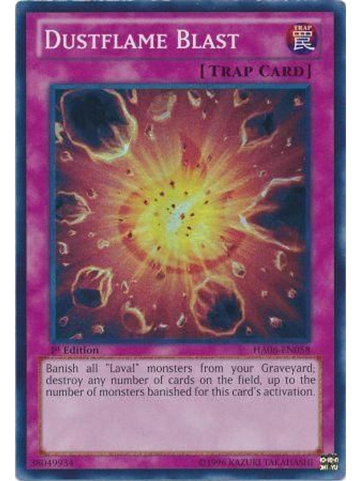 Dustflame Blast - HA06-EN058 - Super Rare 1st Edition 1