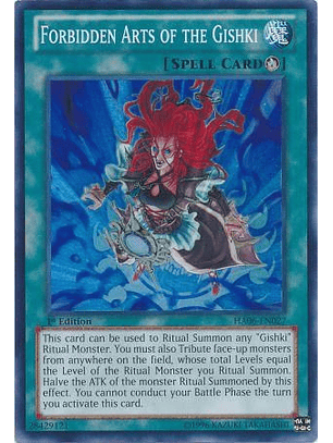 Forbidden Arts of the Gishki - HA06-EN027 - Super Rare 1st Edition