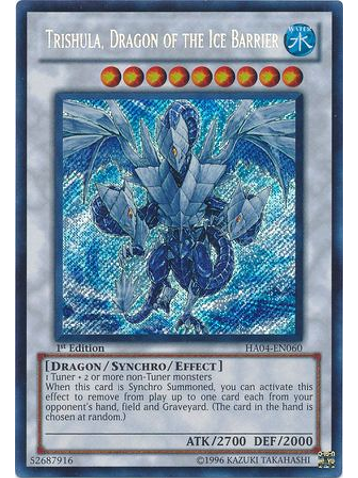 Trishula, Dragon of the Ice Barrier - HA04-EN060 - Secret Rare Unlimited 1