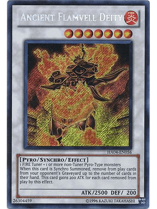 Ancient Flamvell Deity - HA04-EN056 - Secret Rare Unlimited
