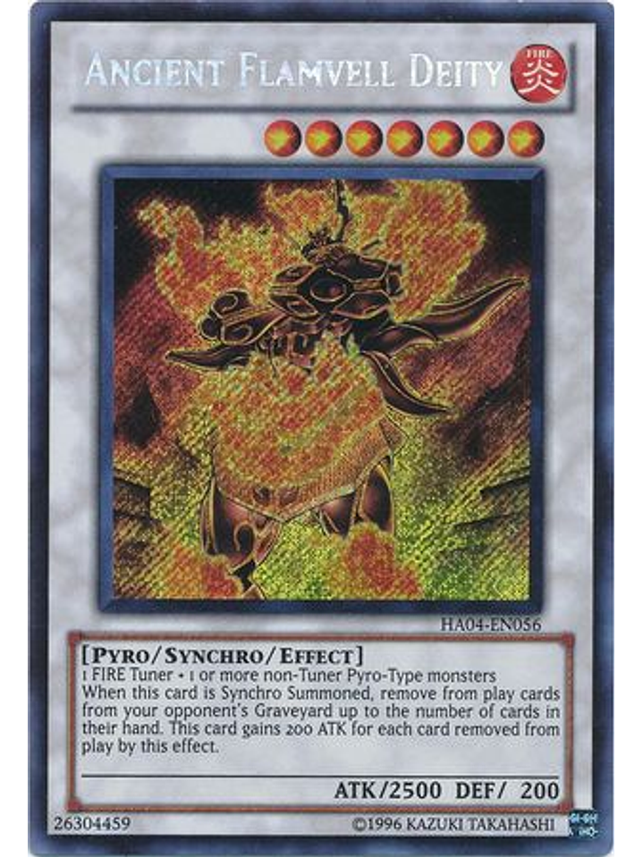Ancient Flamvell Deity - HA04-EN056 - Secret Rare Unlimited 1