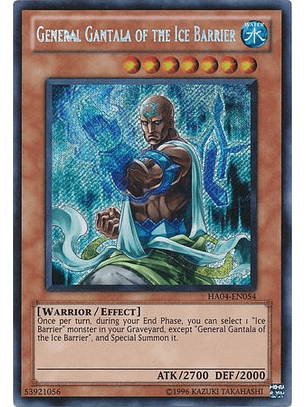General Gantala of the Ice Barrier - HA04-EN054 - Secret Rare Unlimited