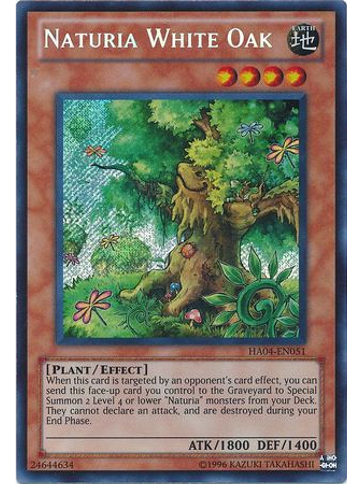 Naturia White Oak - HA04-EN051 - Secret Rare Unlimited 1