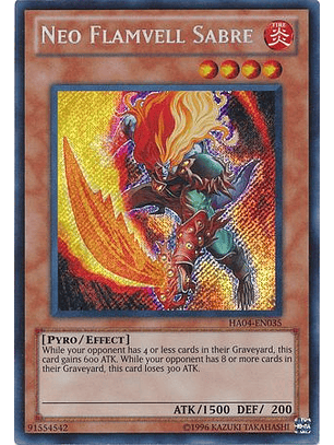 Neo Flamvell Sabre - HA04-EN035 - Secret Rare Unlimited