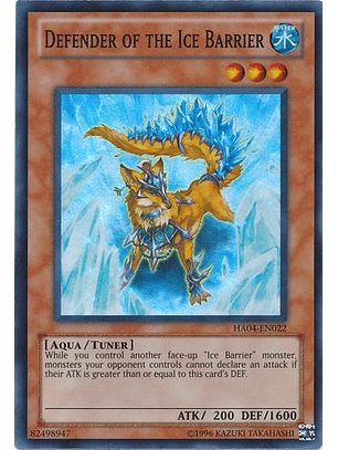 Defender of the Ice Barrier - HA04-EN022 - Super Rare Unlimited