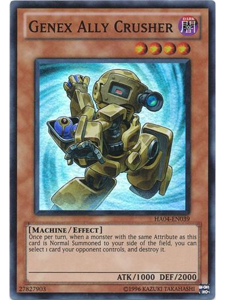Genex Ally Crusher - HA04-EN039 - Super Rare Unlimited 1