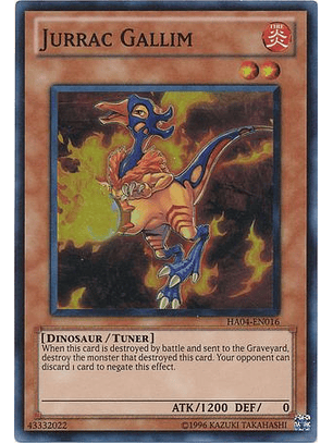 Jurrac Gallim - HA04-EN016 - Super Rare Unlimited