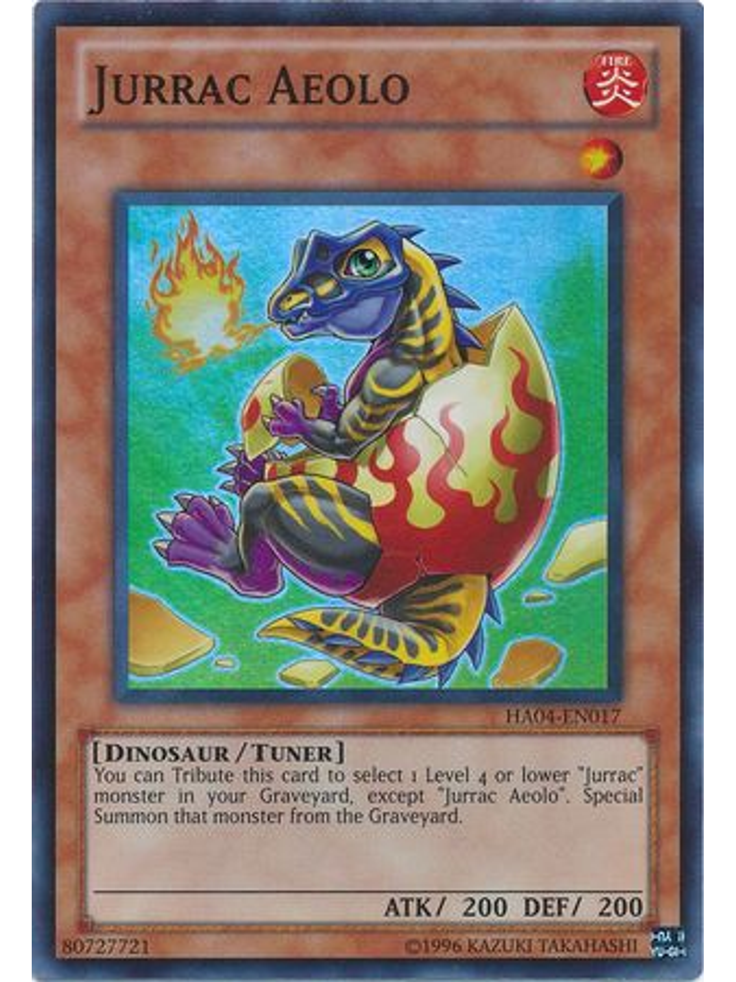 Jurrac Aeolo - HA04-EN017 - Super Rare Unlimited 1