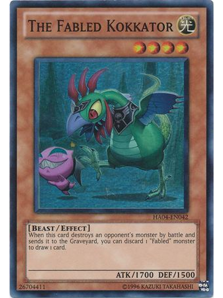 The Fabled Kokkator - HA04-EN042 - Super Rare Unlimited 1