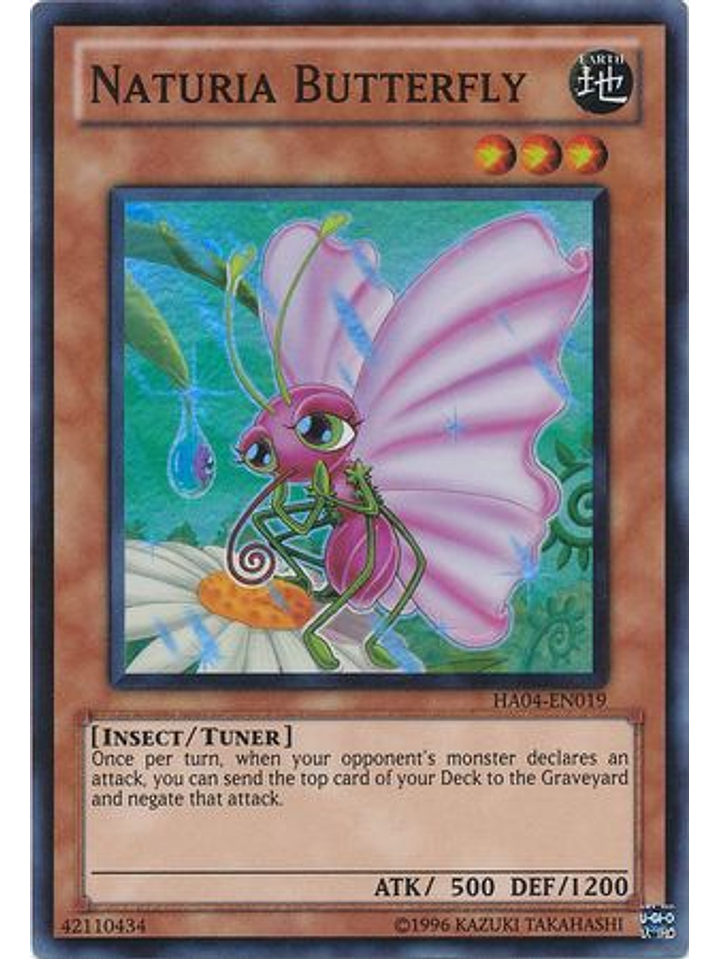 Naturia Butterfly - HA04-EN019 - Super Rare Unlimited 1