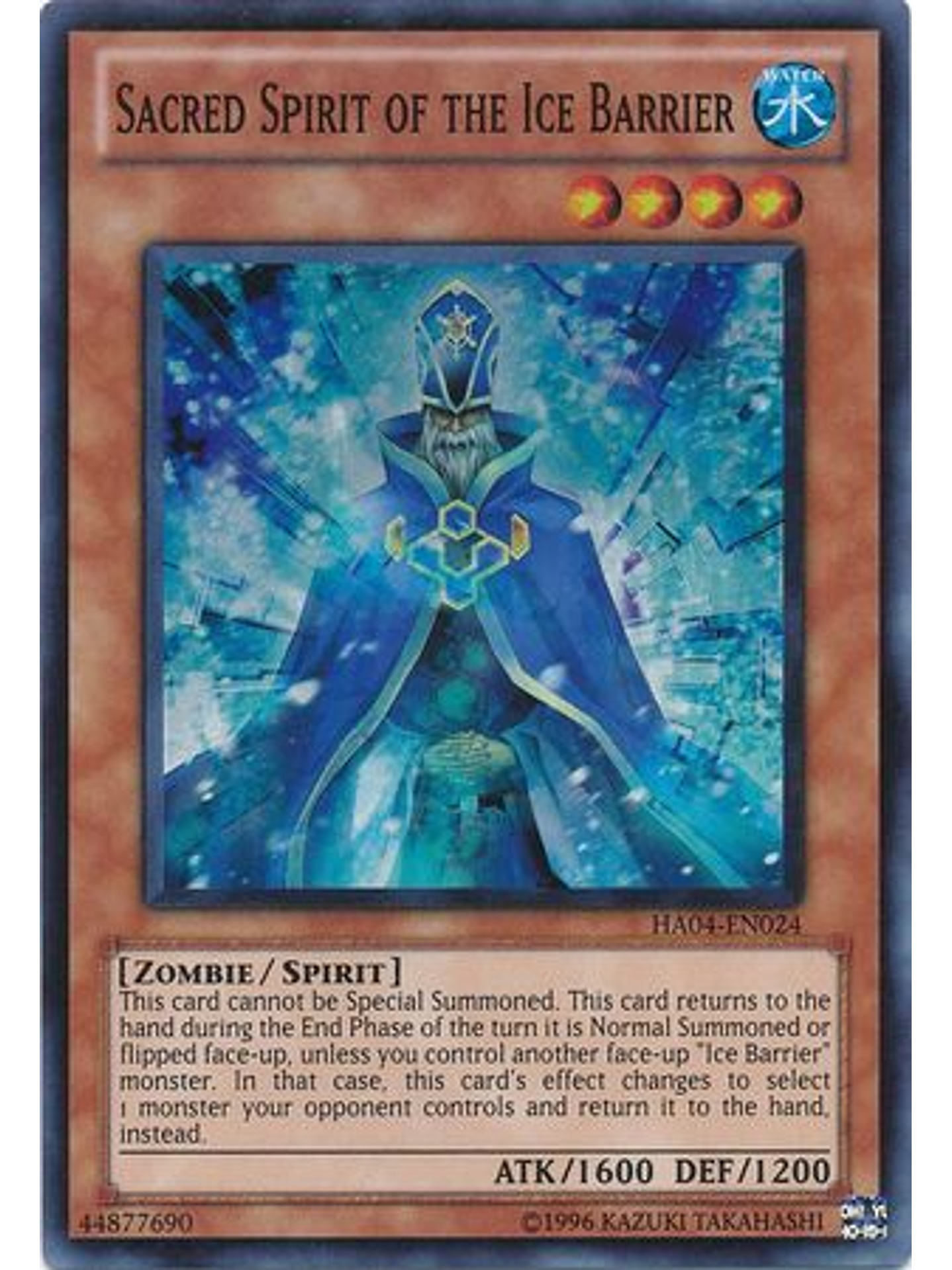 Sacred Spirit of the Ice Barrier - HA04-EN024 - Super Rare Unlimited 1
