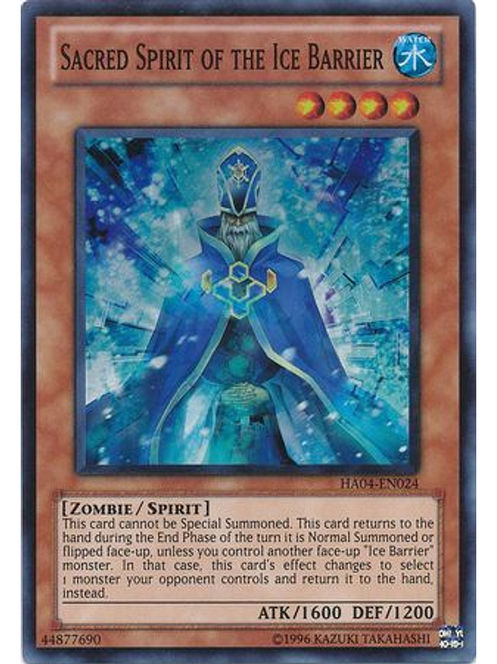 Sacred Spirit of the Ice Barrier - HA04-EN024 - Super Rare Unlimited 1