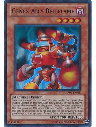 Genex Ally Bellflame - HA04-EN038 - Super Rare Unlimited