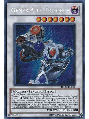 Genex Ally Triforce - HA04-EN057 - Secret Rare Unlimited