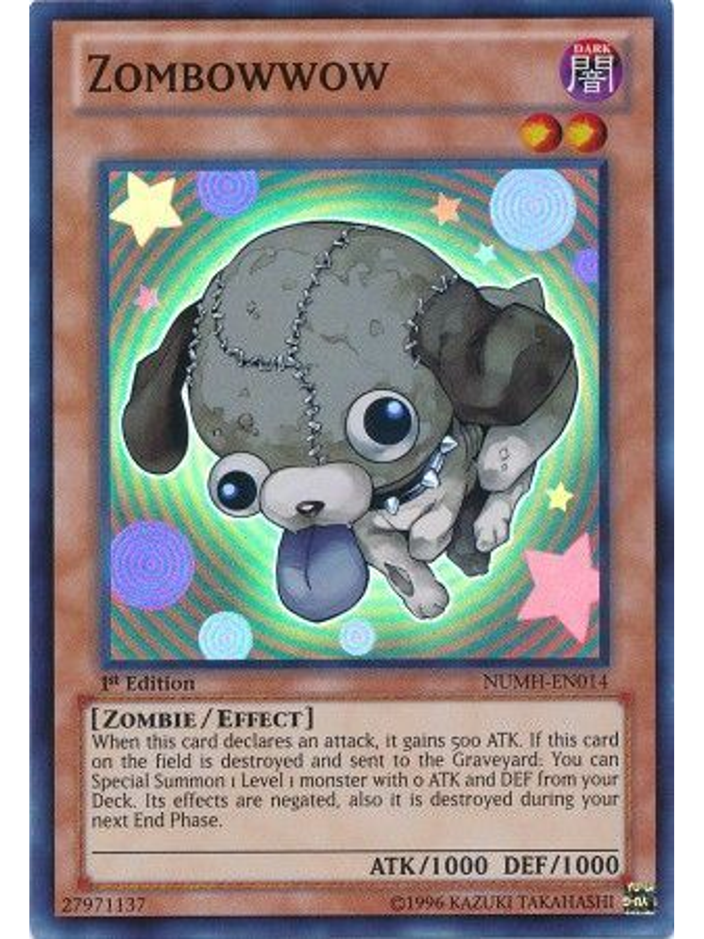 Zombowwow - NUMH-EN014 - Super Rare 1st Edition 1