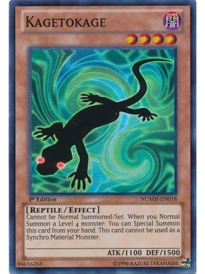 Kagetokage - NUMH-EN018 - Super Rare 1st Edition 1