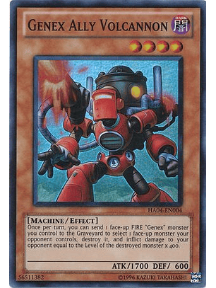Genex Ally Volcannon - HA04-EN004 - Super Rare Unlimited