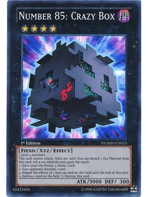 Number 85: Crazy Box - NUMH-EN033 - Super Rare 1st Edition