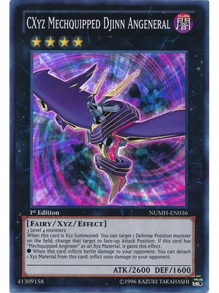 CXyz Mechquipped Djinn Angeneral - NUMH-EN036 - Super Rare 1st Edition 1