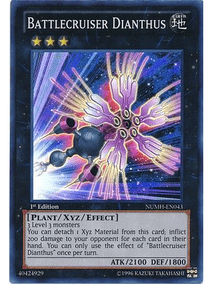 Battlecruiser Dianthus - NUMH-EN043 - Super Rare 1st Edition