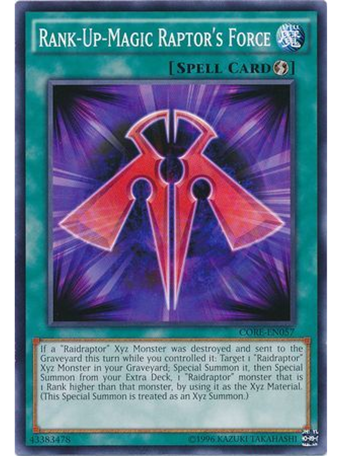 Rank-Up-Magic Raptor's Force - CORE-EN057 - Common Unlimited 1