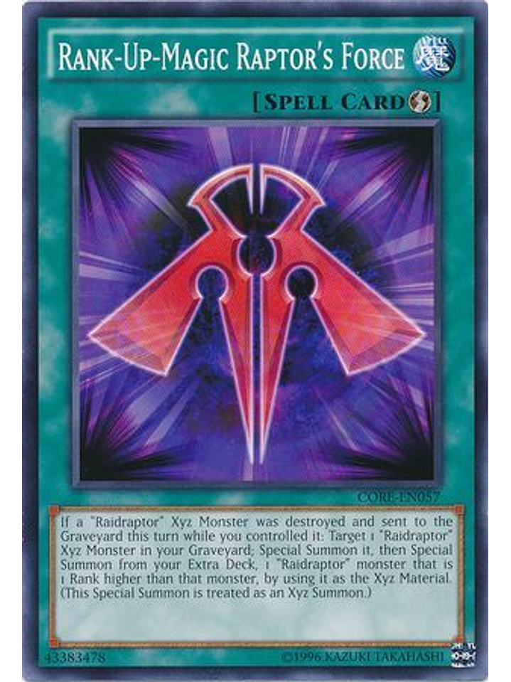 Rank-Up-Magic Raptor's Force - CORE-EN057 - Common Unlimited 1