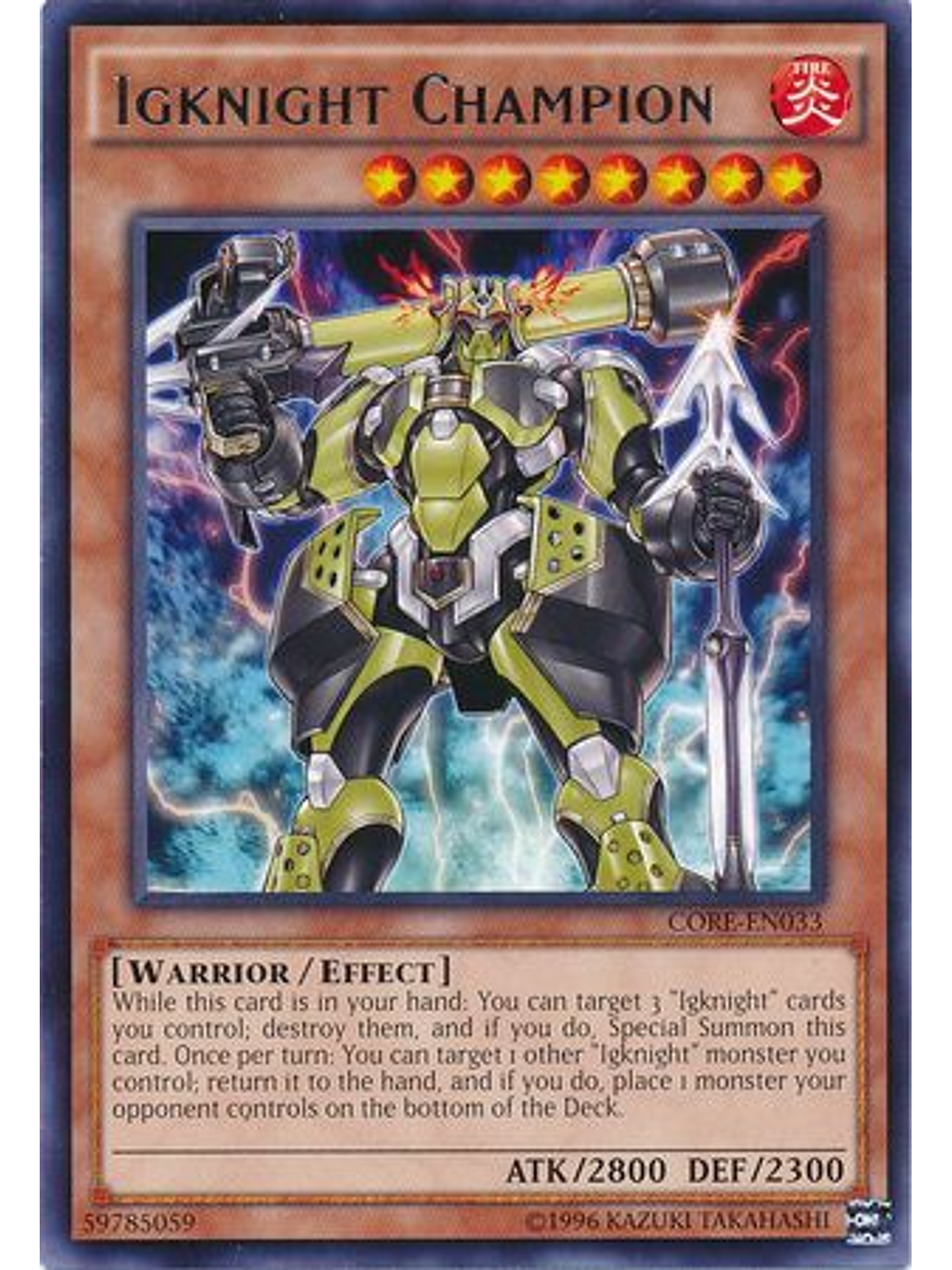 Igknight Champion - CORE-EN033 - Rare Unlimited 1