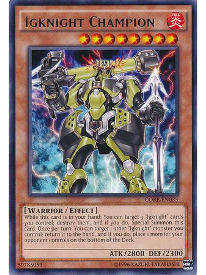 Igknight Champion - CORE-EN033 - Rare Unlimited 1