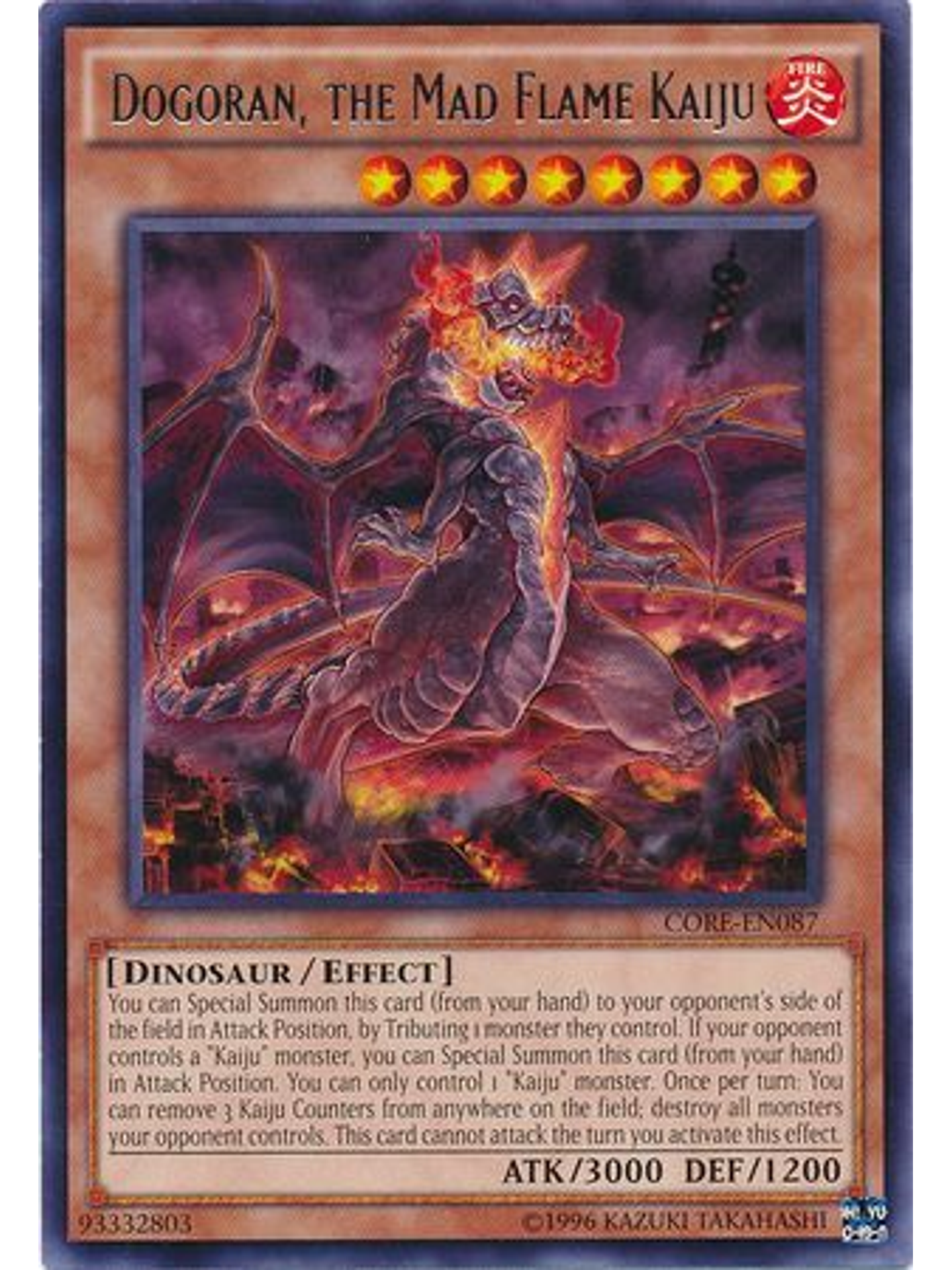 Dogoran, the Mad Flame Kaiju - CORE-EN087 - Rare Unlimited 1