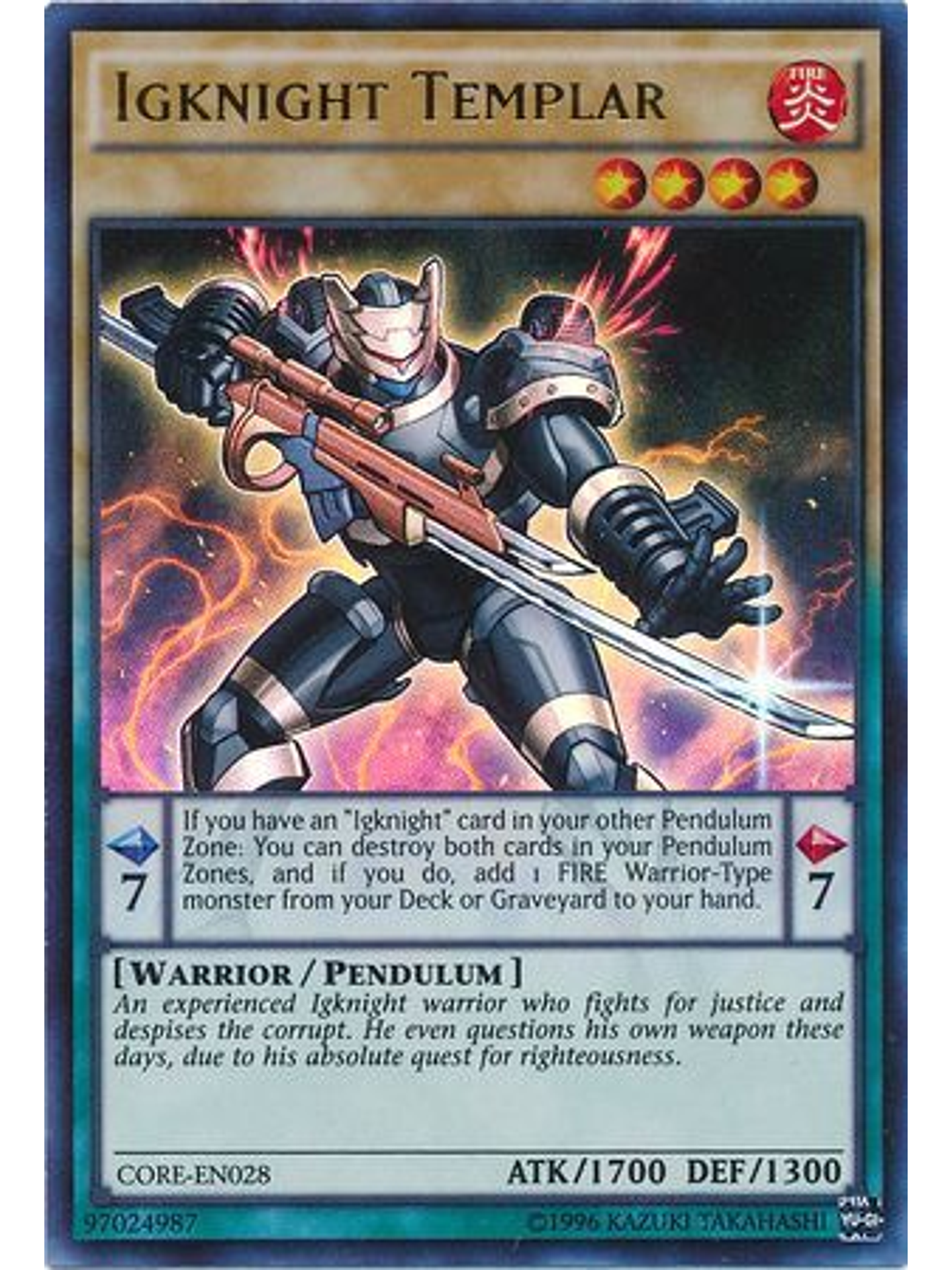 Igknight Templar - CORE-EN028 - Ultra Rare Unlimited 1