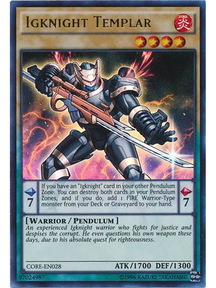 Igknight Templar - CORE-EN028 - Ultra Rare Unlimited 1