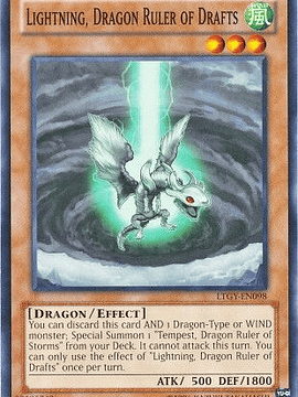 Lightning, Dragon Ruler of Drafts - LTGY-EN098 - Common Unlimited