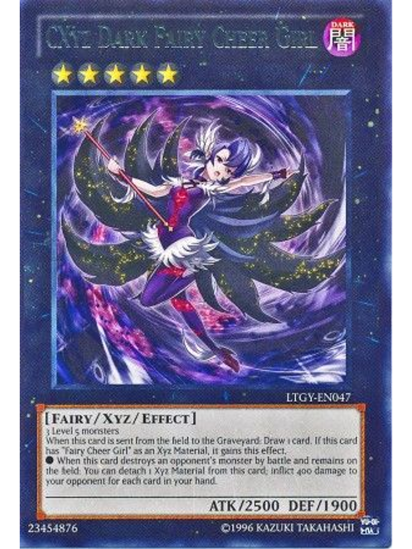 CXyz Dark Fairy Cheer Girl - LTGY-EN047 - Rare Unlimited 1