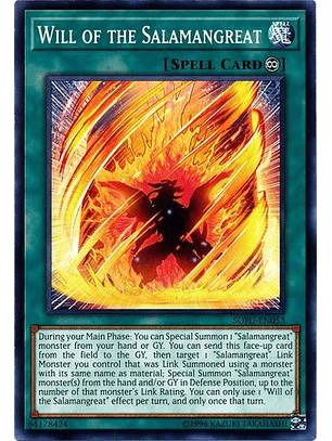 Will of the Salamangreat - SOFU-EN053 - Common Unlimited