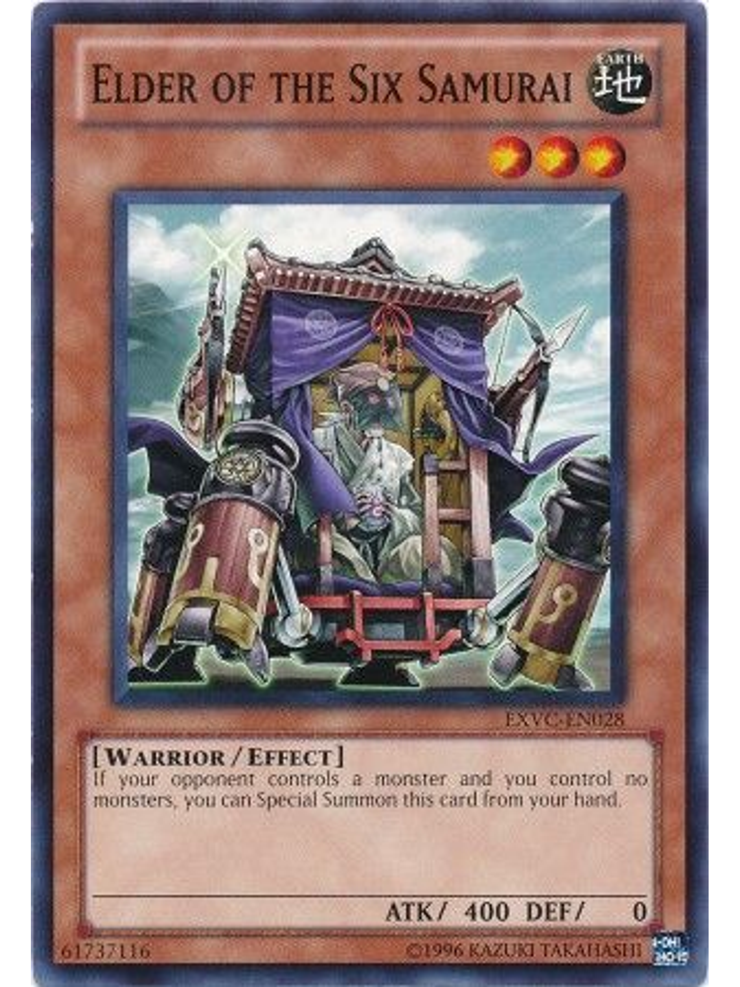 Elder of the Six Samurai - EXVC-EN028 - Common Unlimited 1