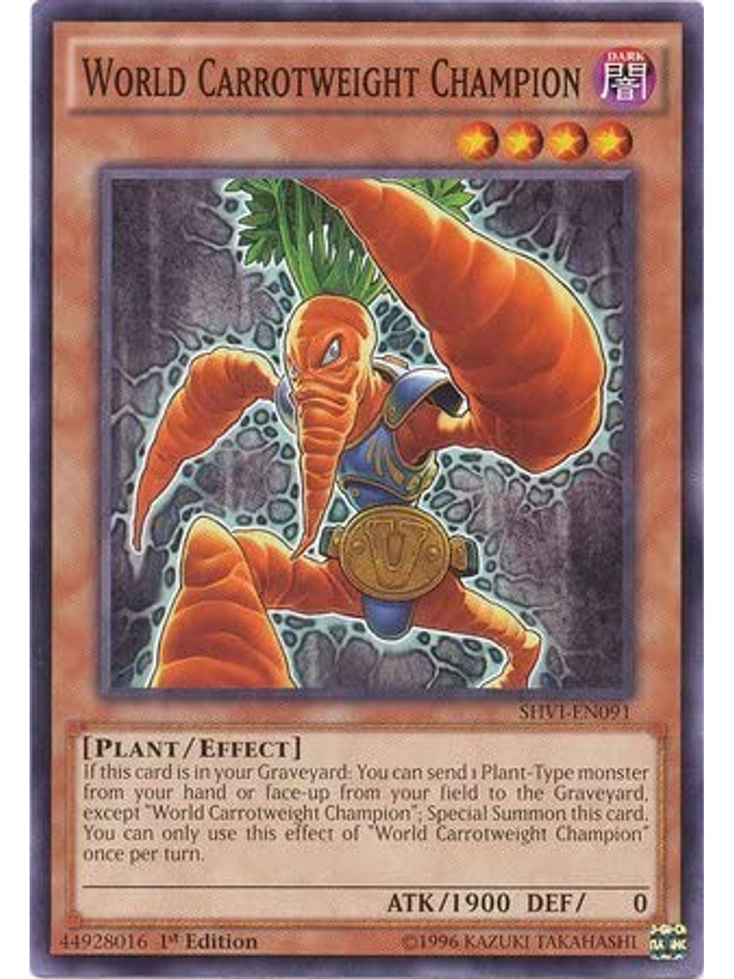 World Carrotweight Champion - shvi-en091 - Common 1st Edition 1