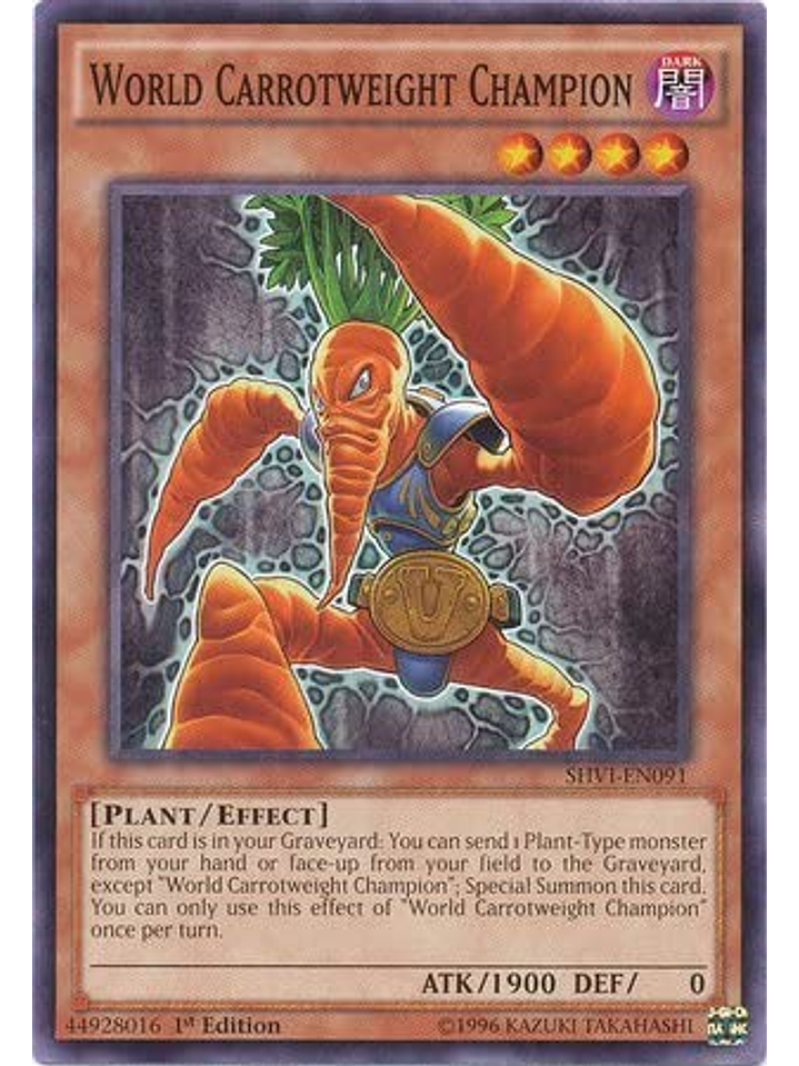 World Carrotweight Champion - shvi-en091 - Common 1st Edition 1
