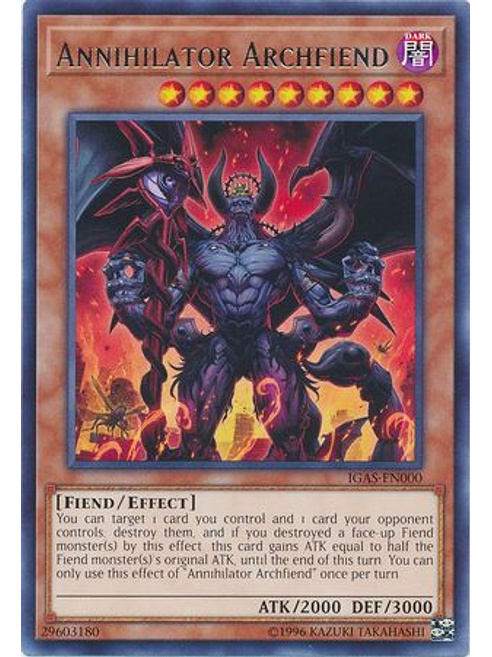 Annihilator Archfiend - IGAS-EN000 - Rare Unlimited 1