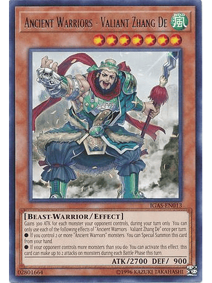 Ancient Warriors - Valiant Zhang De - IGAS-EN013 - Rare Unlimited